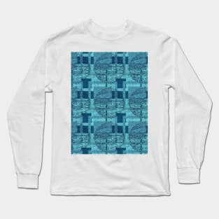 Circle and Square Pattern Long Sleeve T-Shirt